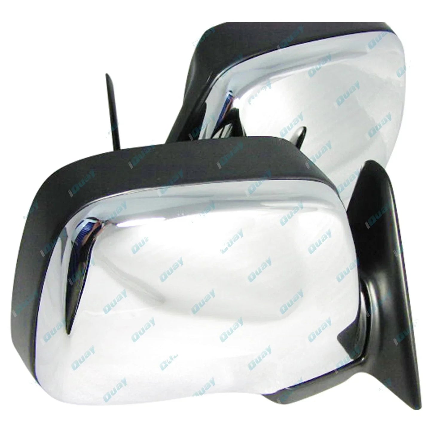 Chrome Electric Door Mirrors Pair for Toyota Landcruiser 80 Series (1990-1998)