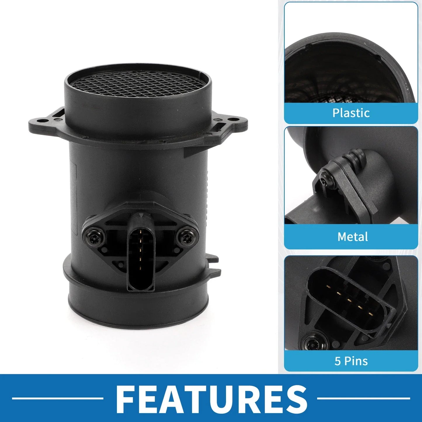 MAF Mass Air Flow Sensor for Mercedes-Benz C280 L6 2.8L (1994-1997)