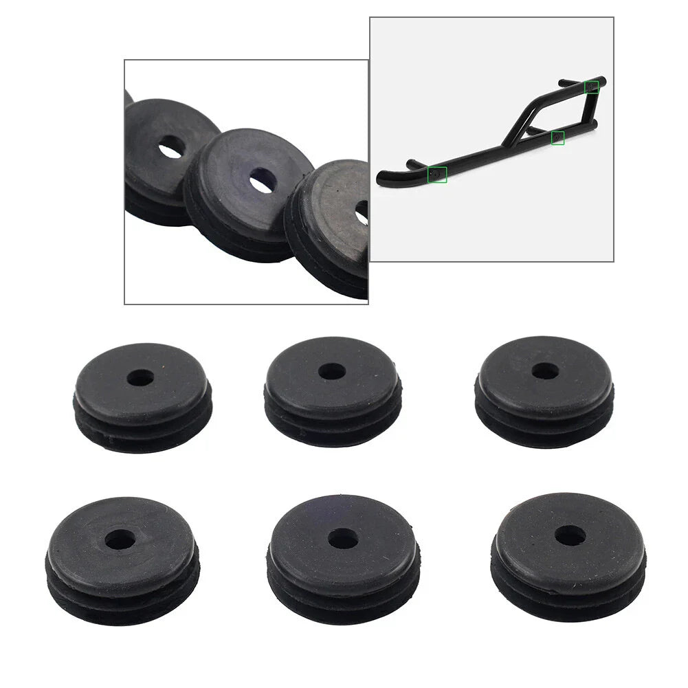 6 x Black Side Nerf Bar End Cap Plug for Polaris General 1000 (2016-2025)