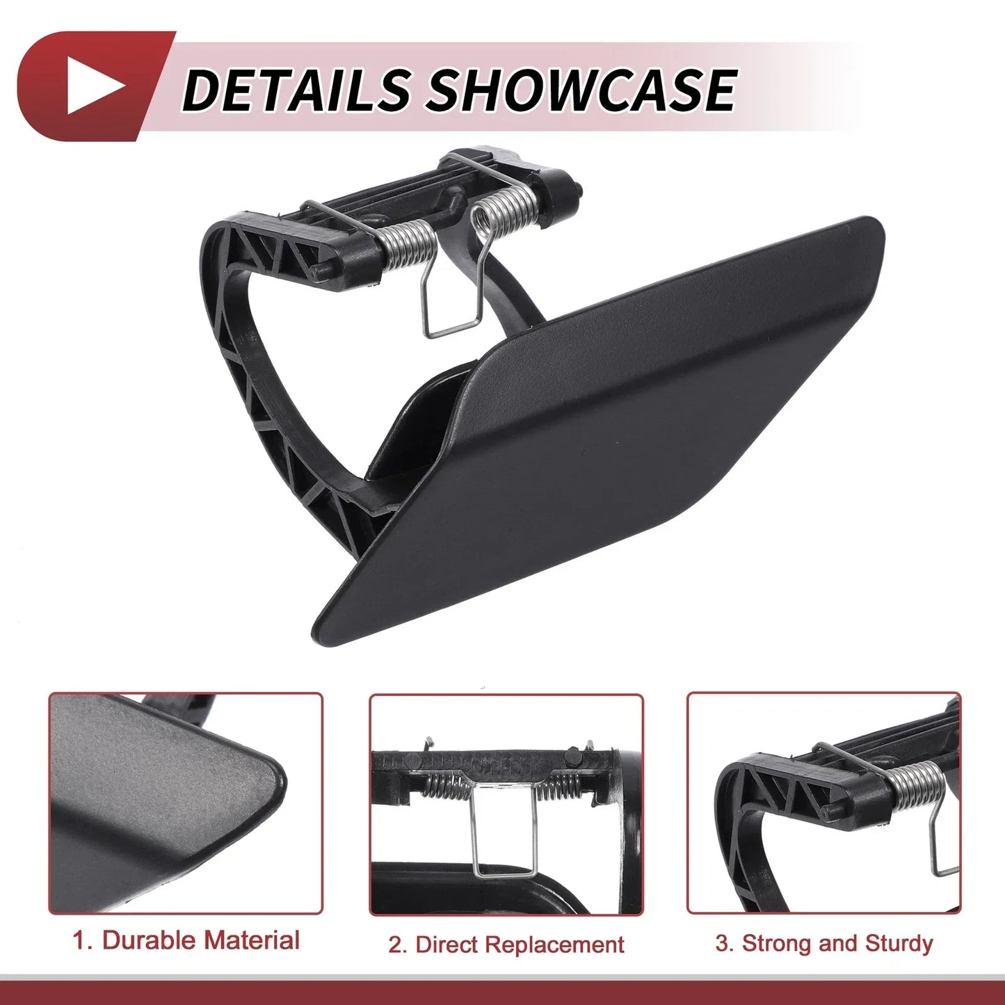 Front Left Bumper Headlight Washer Nozzle Cover for Mercedes-Benz E250 (2010-2016)