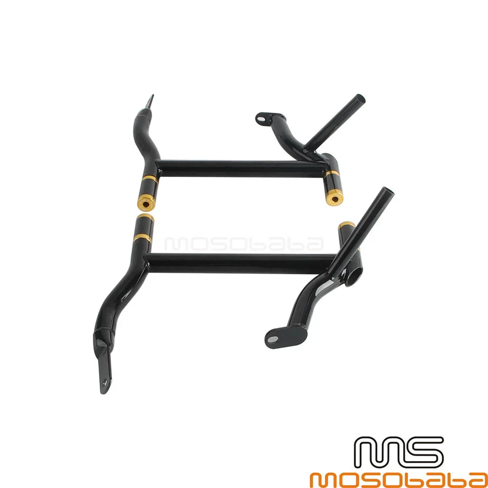 Saddlebag Guard Highway Crash Bar w/4 Sliders for Harley Road Glide (2008-2023)