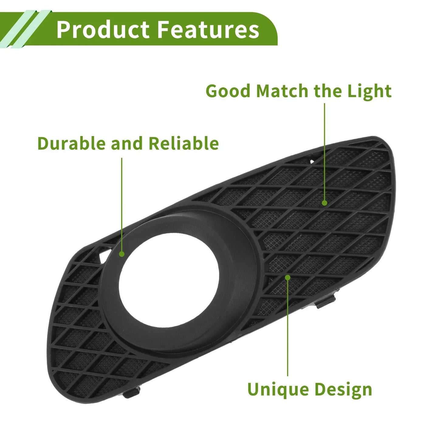 Front Left Fog Light Grill for Mercedes-Benz ML350 (2006-2007)