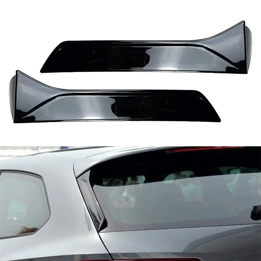 Glossy Black Rear Window Spoiler Side Wing Cover for SEAT Leon (2013-2019)