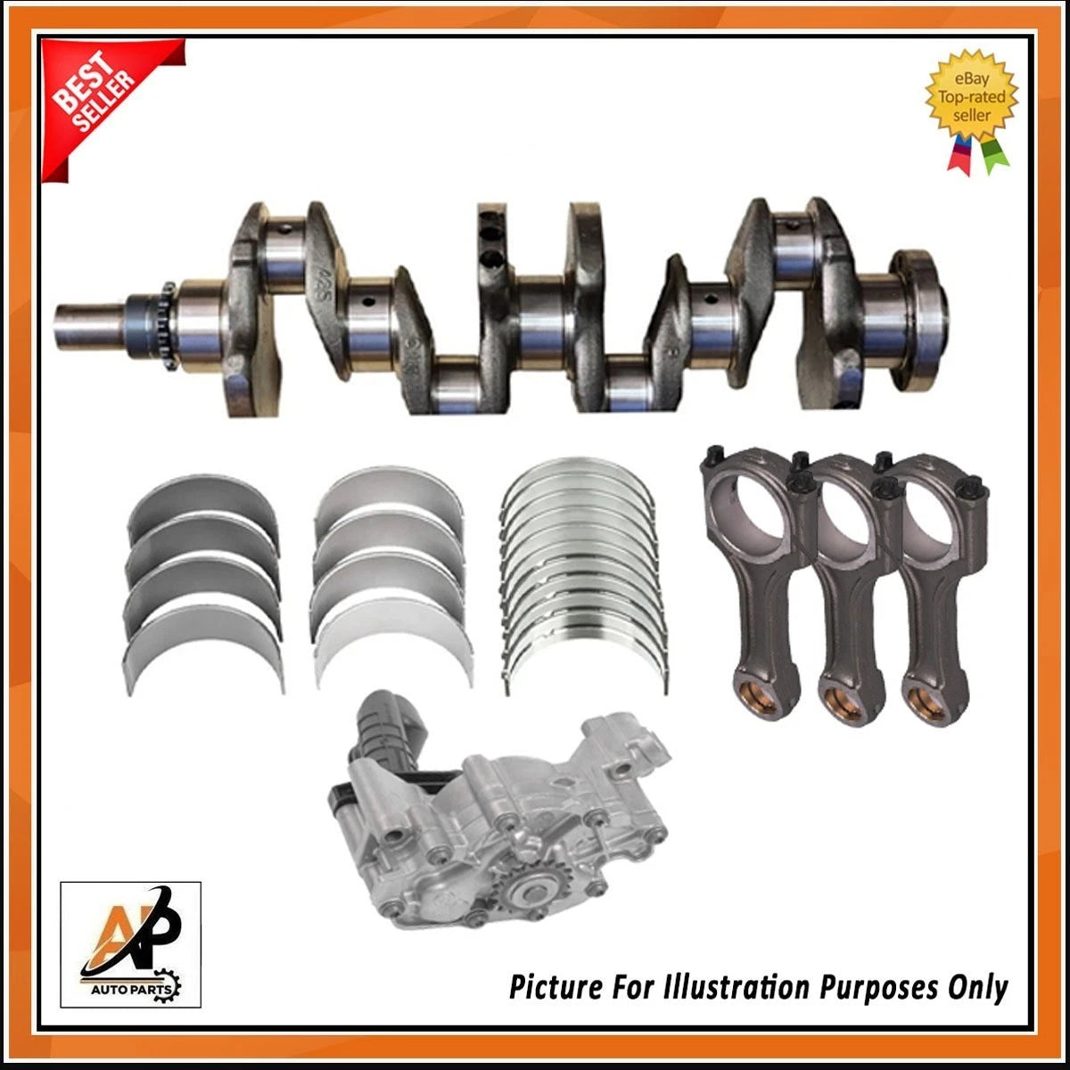 Engine Rebuild Parts Kit with Crankshaft for Fiat Ducato 2.2 Diesel (2002–2014)
