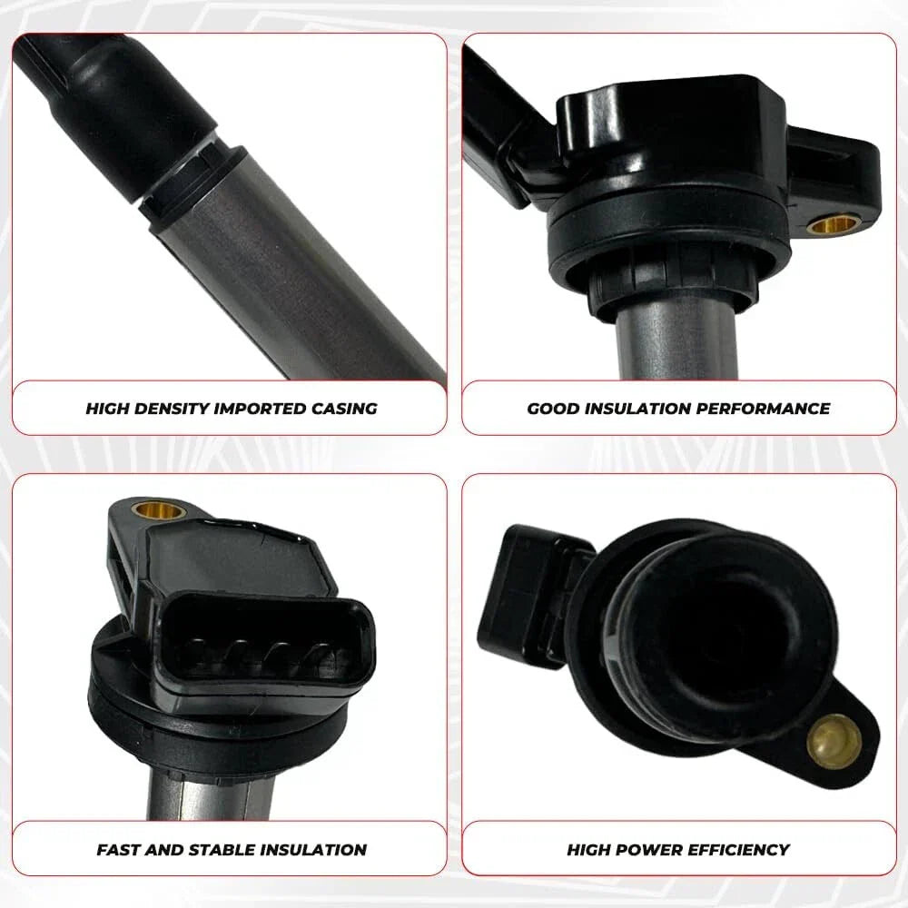 4 x Ignition Coils & Spark Plugs for Toyota Corolla / Matrix / Scion xD (2009-2013)
