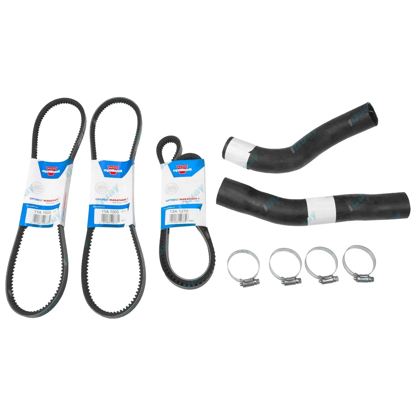 Upper & Lower Radiator Hose + Belt Kit for Landcruiser HDJ80 6cy 4.2L 1HDT 90~94