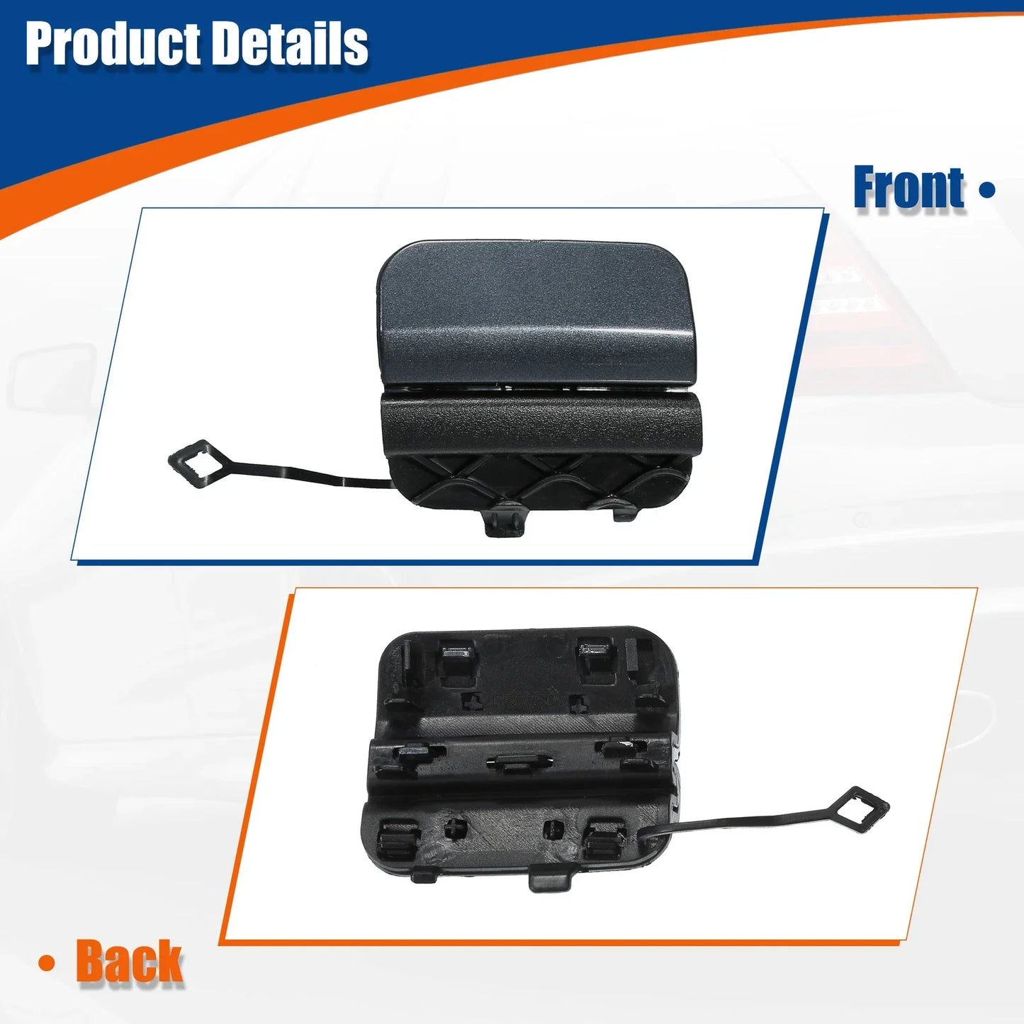 Rear Bumper Tow Hook Cover for Mercedes-Benz (2019-2023) - Tenorite Grey