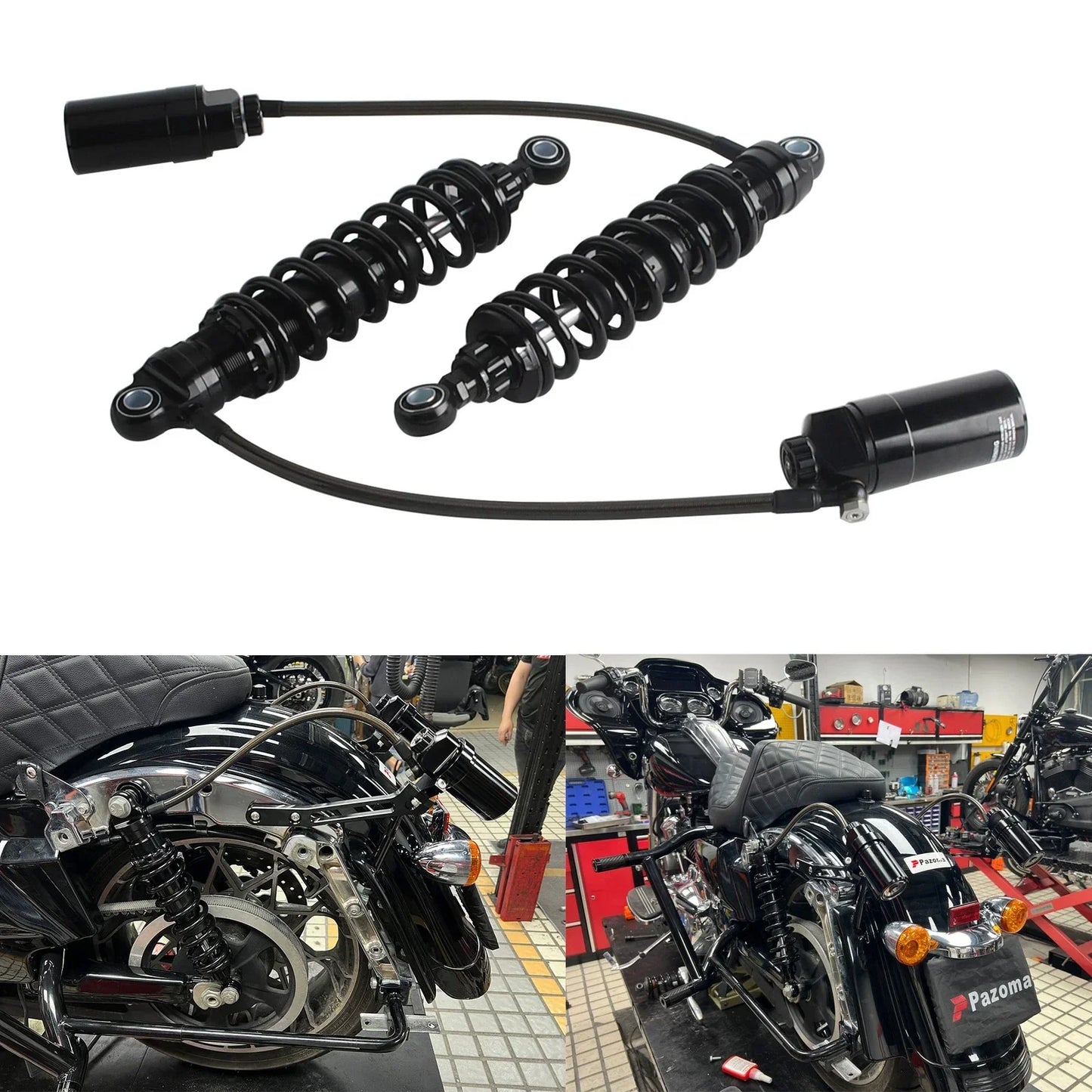 Hard Anodized Suspension Shocks for Harley CVO Road Glide Limited FLTRKSE (20-24)