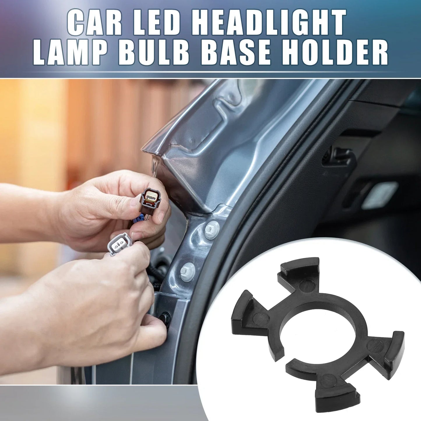 High Beam LED Headlight Bulb Base Holder for Honda Odyssey (2018-2023)