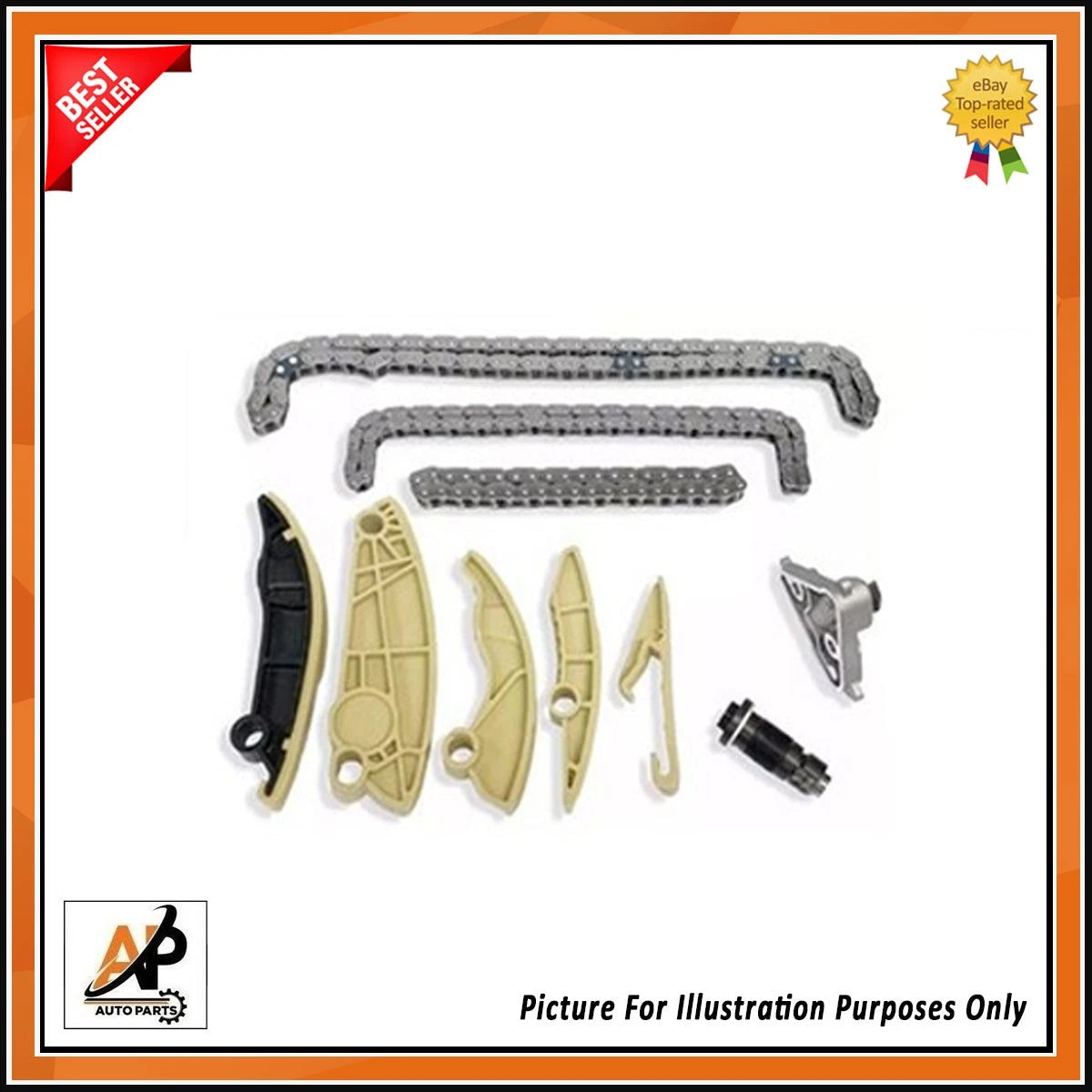 Crankshaft Bearings Set with Timing Chain Kit for Land Rover Discovery (2005–2016)