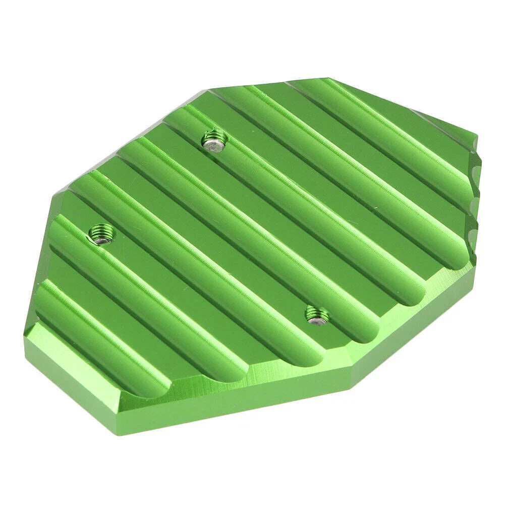 CNC Green Kickstand Pad Side Stand Foot Plate for Kawasaki ZX-14R (2008-2011)