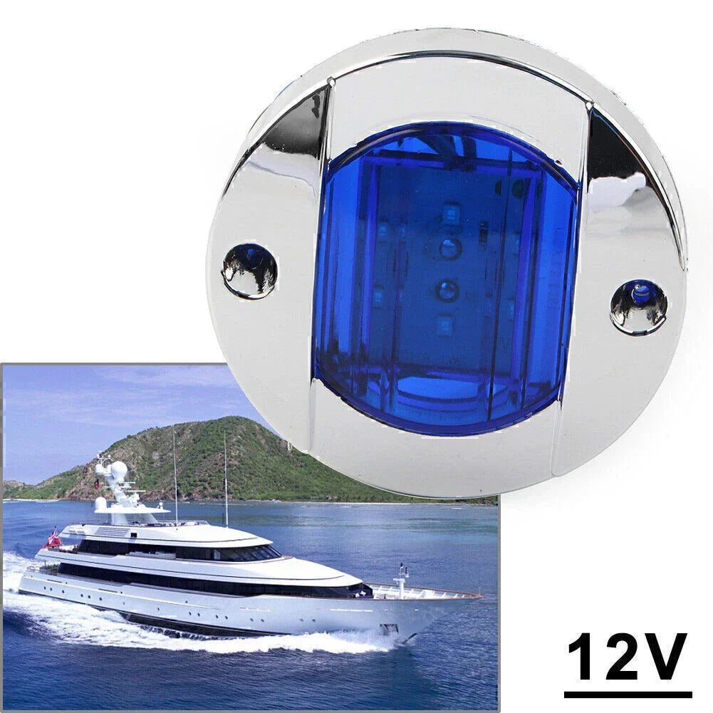12V LED Blue Side Marker Lights for Truck Trailer RV Boat
