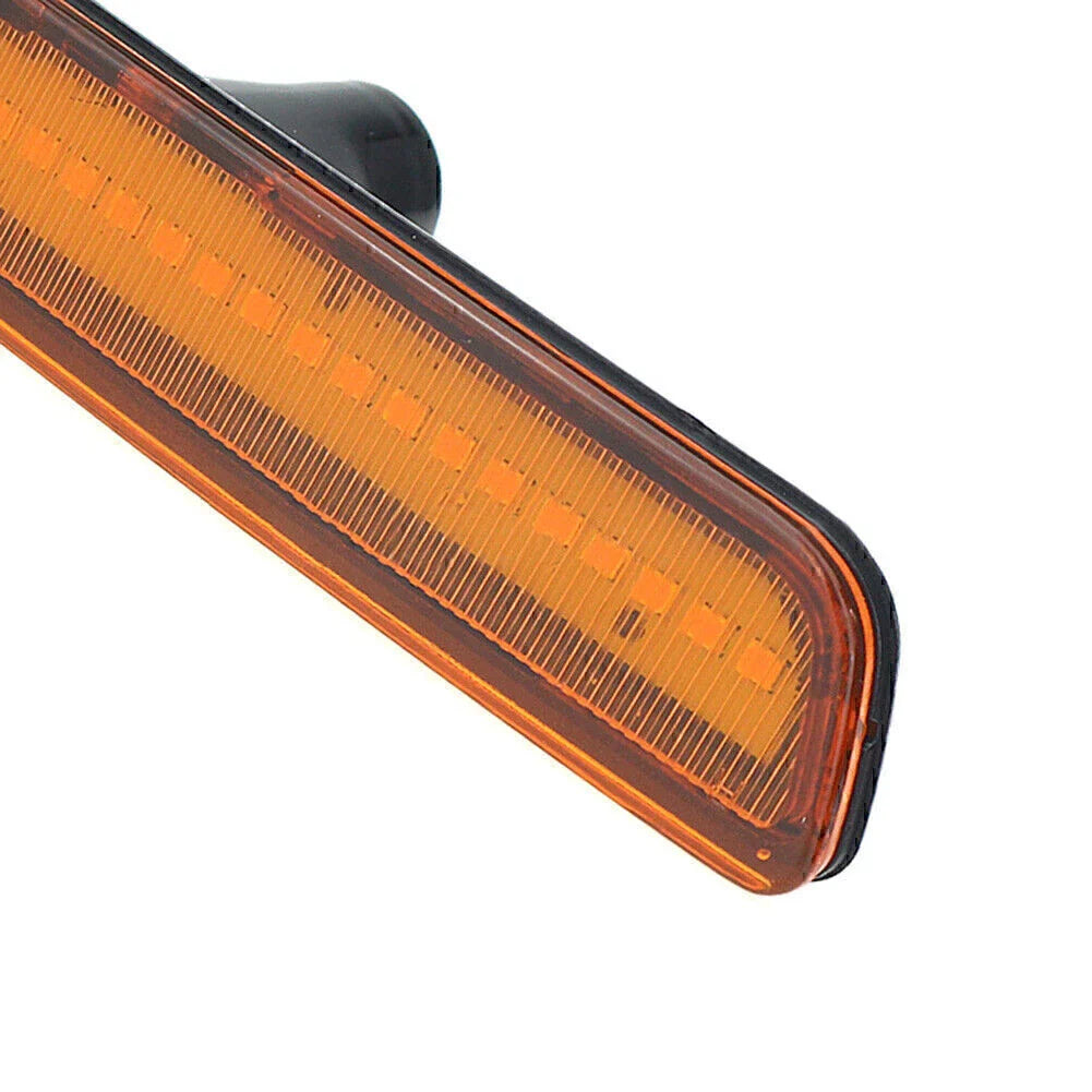 1 Pair Yellow LED Front Side Marker Lights for Ford Mustang (2010-2014)