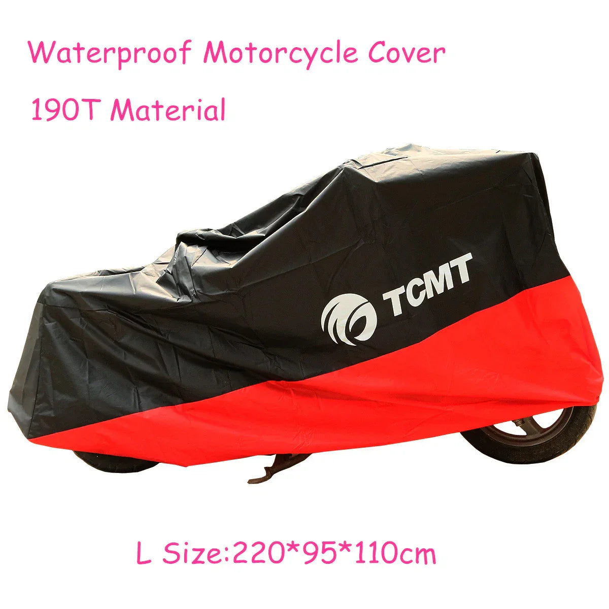 L Size Waterproof UV Dust Protector Motorcycle Cover for Scooter 190T