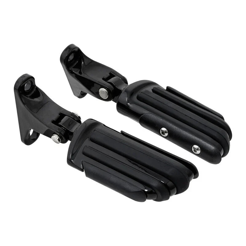 Black Rear Passenger Footpeg Pegs for Harley Road Glide (1993-2025)