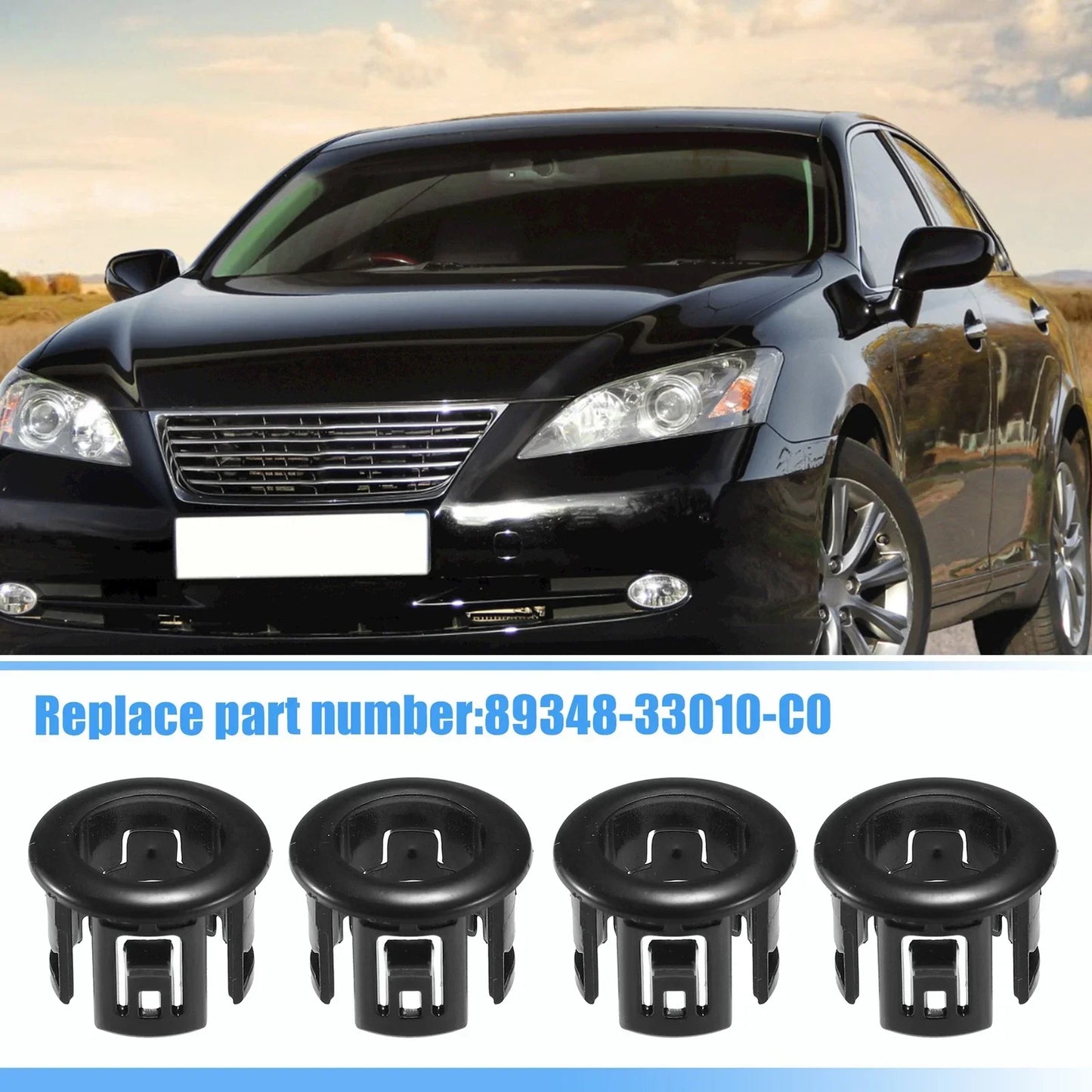 4 x Parking Assist Sensor Bezels for Lexus ES350 (2007-2012)