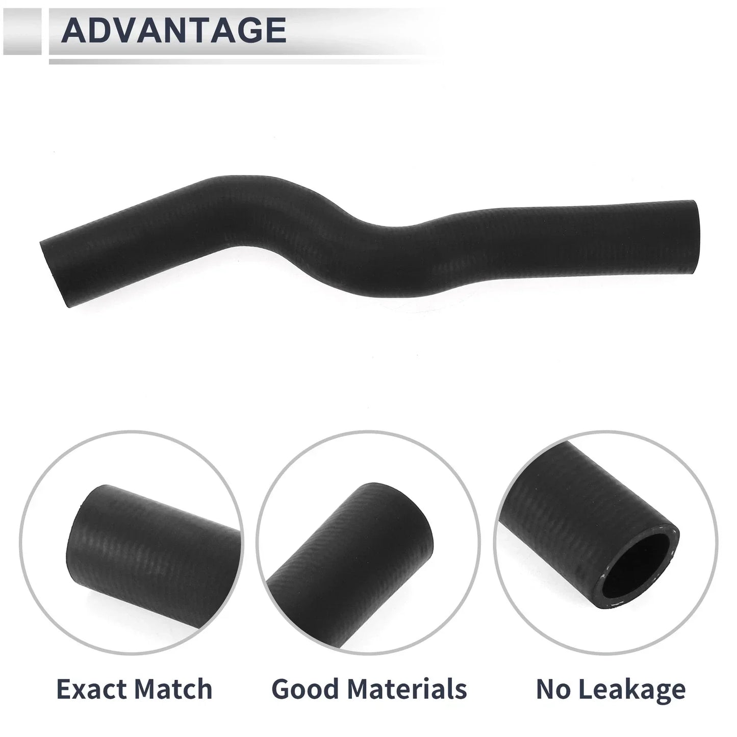 Radiator Coolant Hose for Honda Civic (2006-2011) Rubber Black 1 x Piece