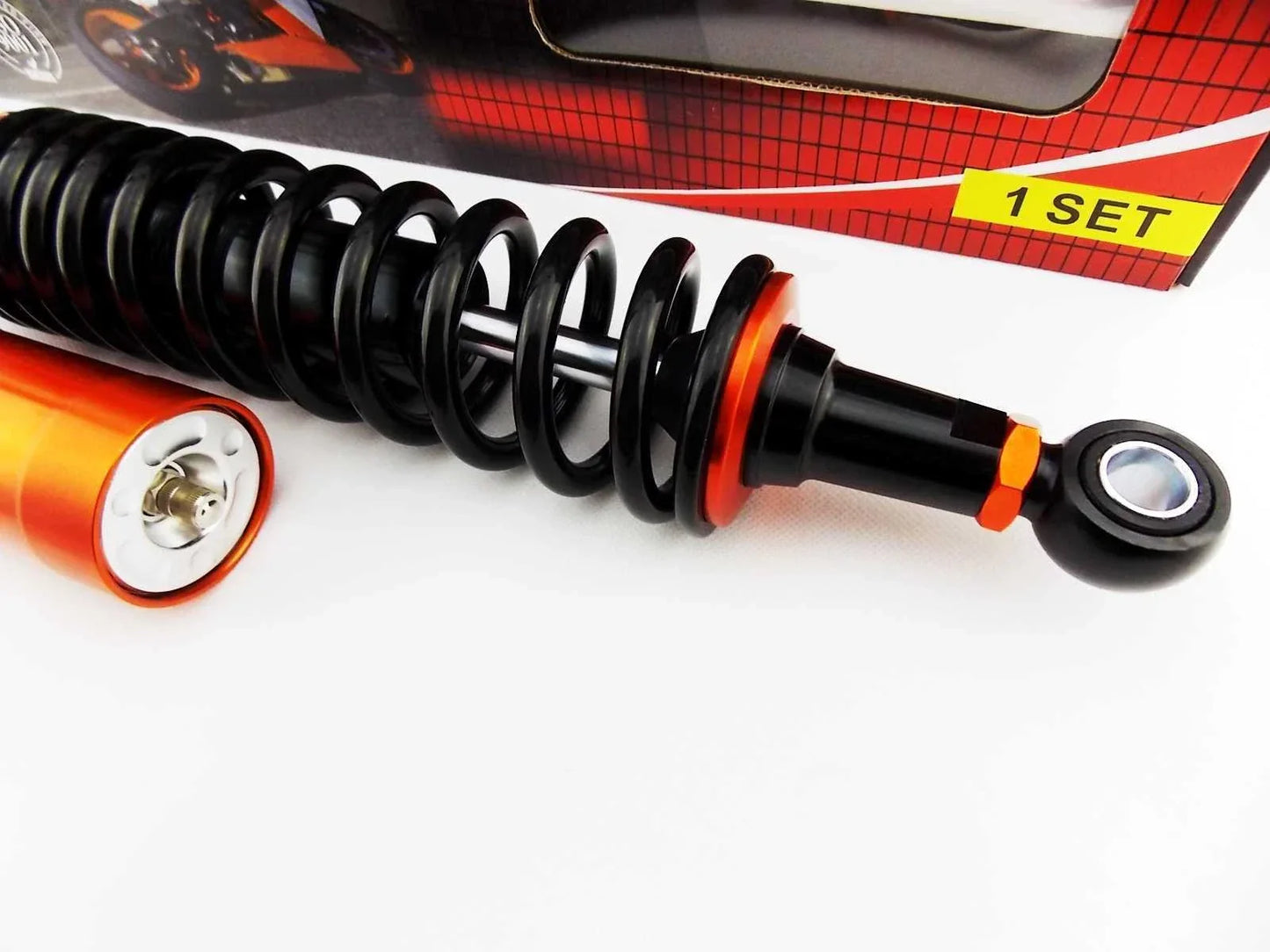 347mm JBS Rear Air Nitrogen Cell Shock Absorbers for Kawasaki Z1 (1972-1975)