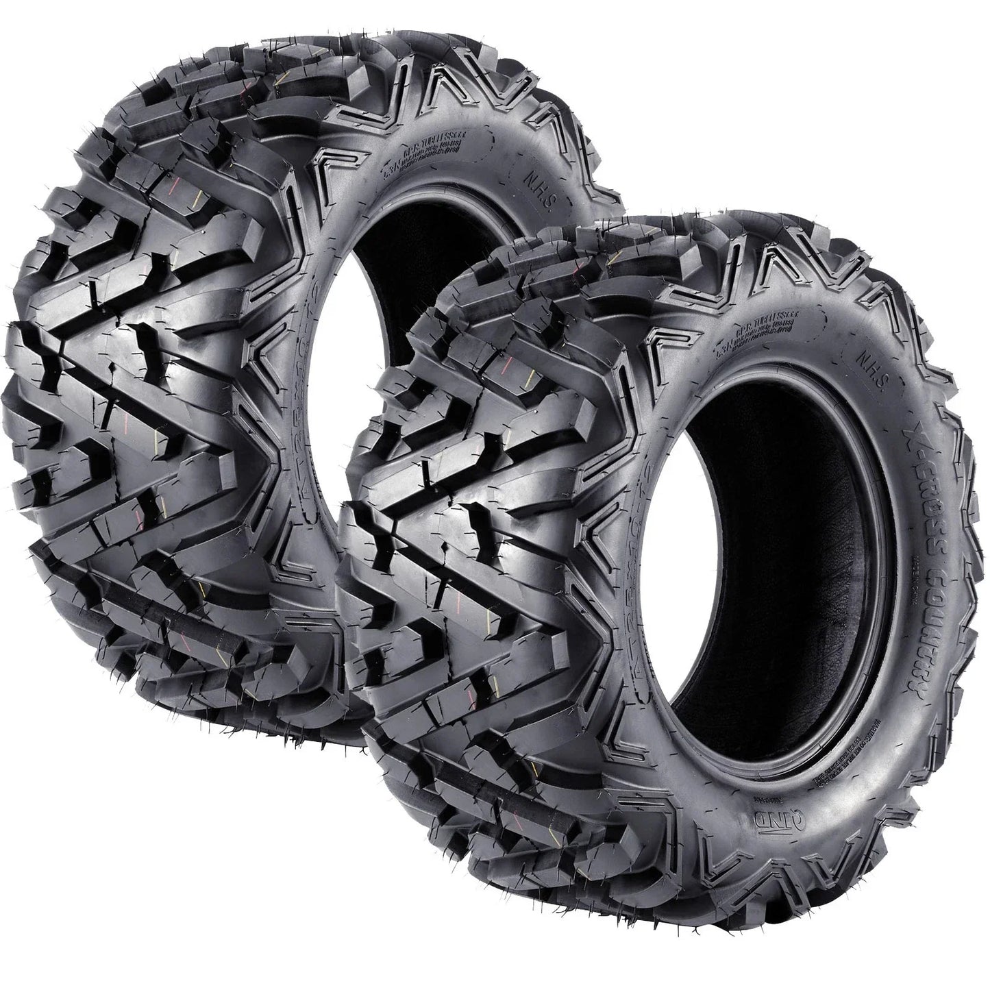 12" 25x8-12 Rear ATV UTV Tyres 6ply Tubeless for Quad Buggy Go Kart