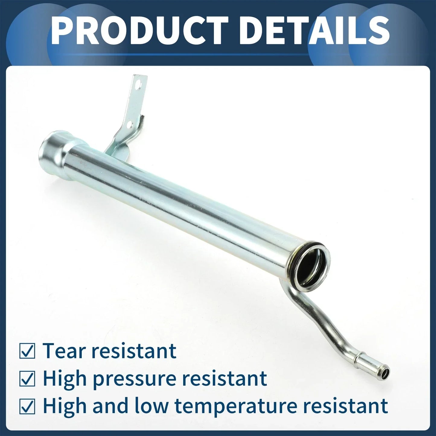 Heater Hose for Dodge Grand Caravan (1989-2020) Metal Silver Tone