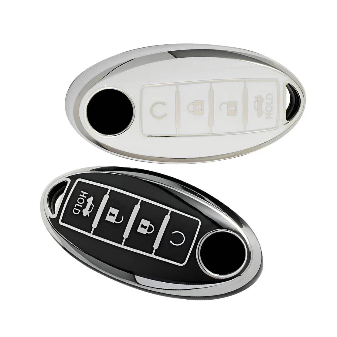 TPU 4-Button Key Shell Housing Cover for Nissan Murano, Versa, Note (2015-2023)