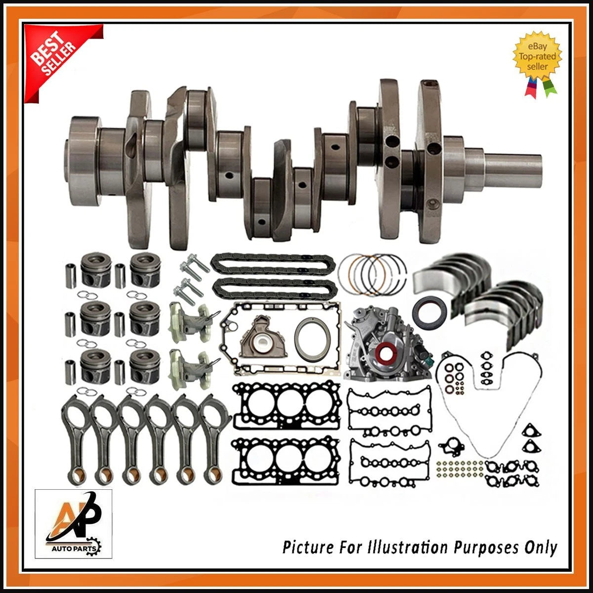 Forged Steel Crankshaft Rebuild for Land Rover Jaguar 3.0 TDV6 (2017–2020)