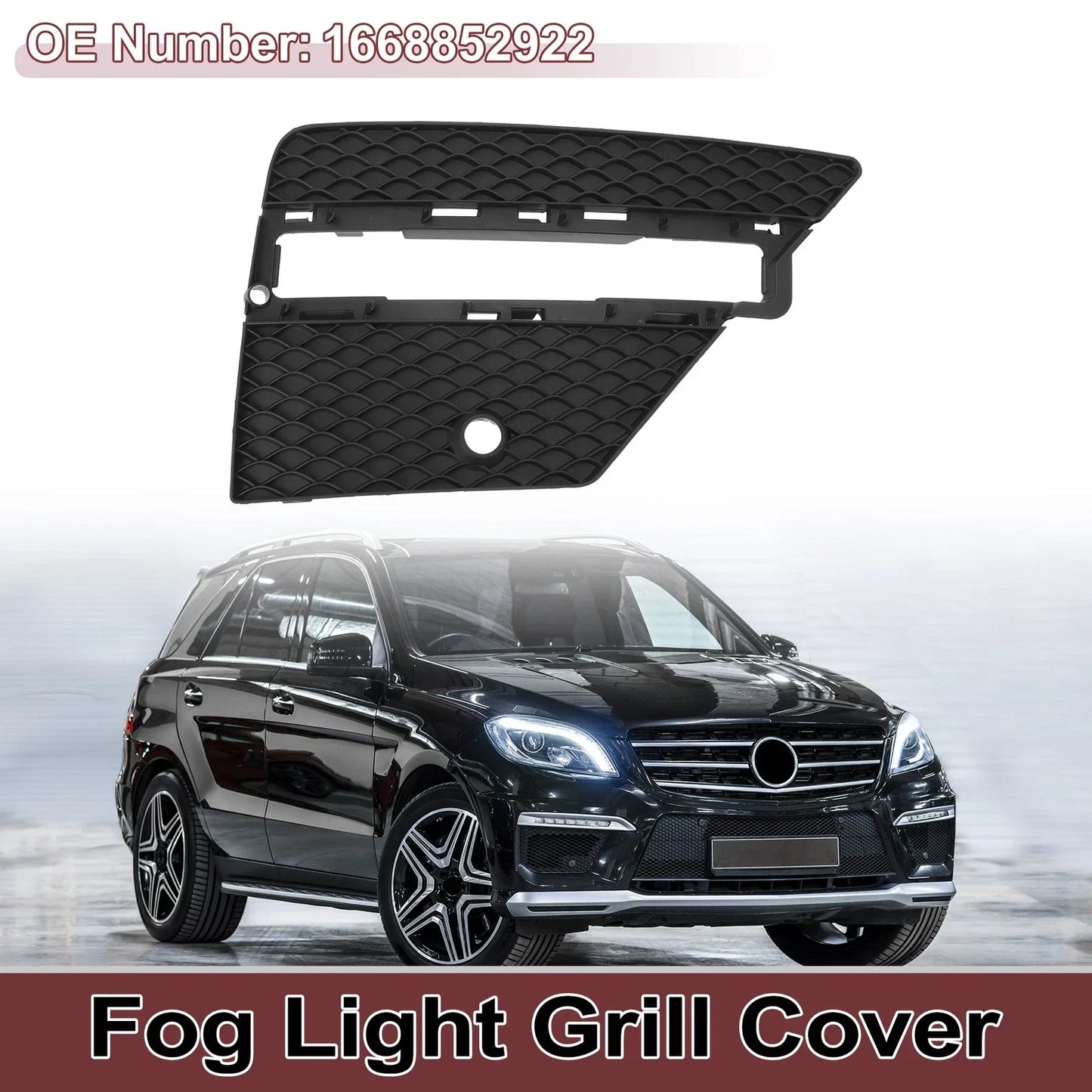 Front Right Fog Light Grill for Mercedes-Benz ML350 (2012-2015)