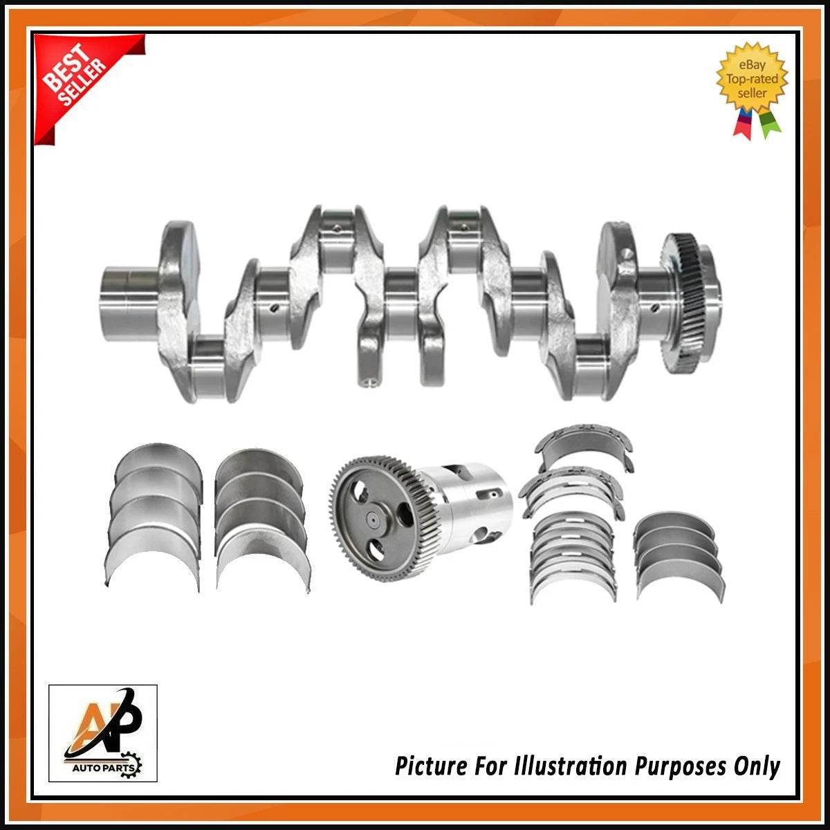Crankshaft Forged Rebuild Kit for Mercedes OM651 2.2 CDI Vito E Class (2008–2023)