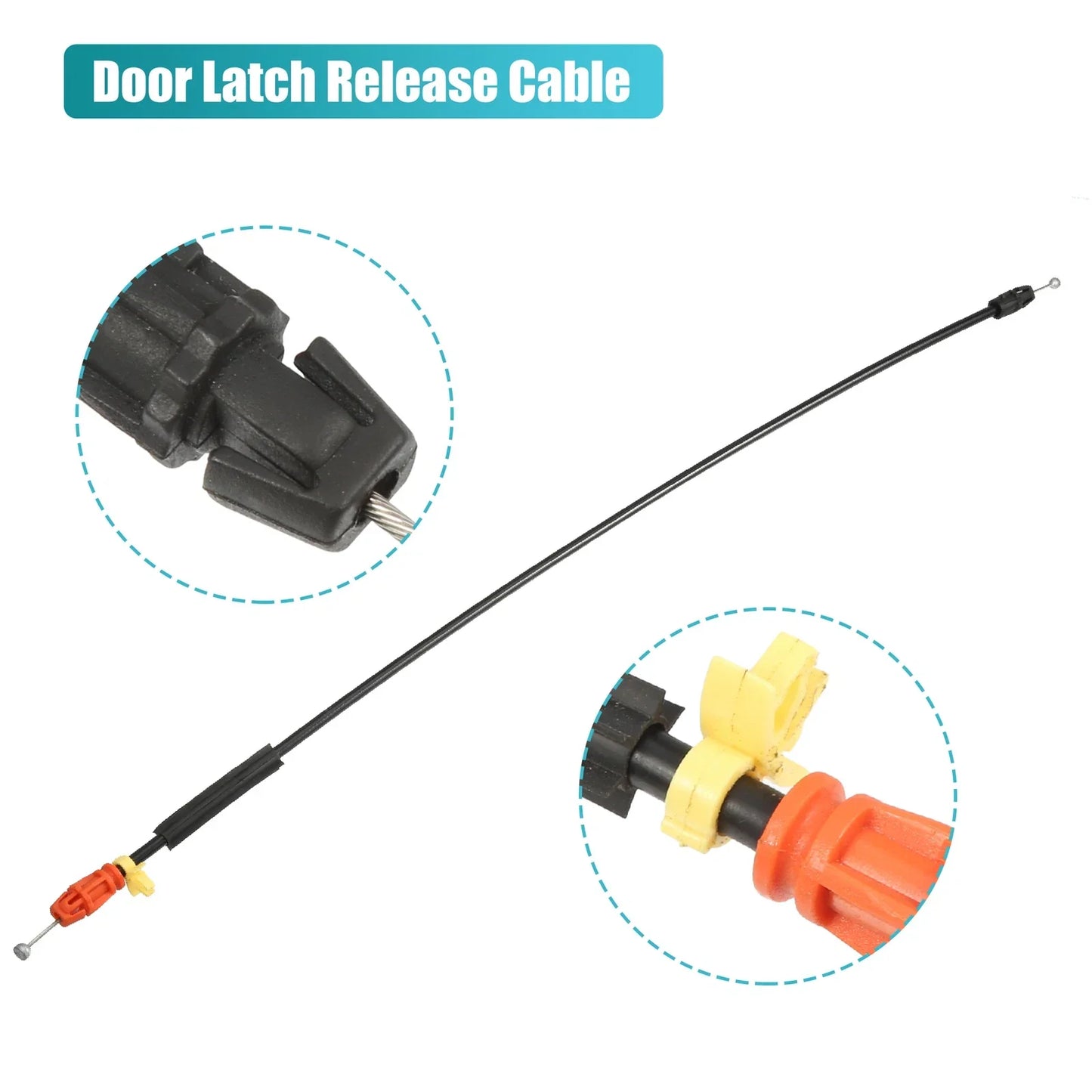 2 x Front Door Handle Latch Release Cables for Chevrolet Silverado (2007-2018)