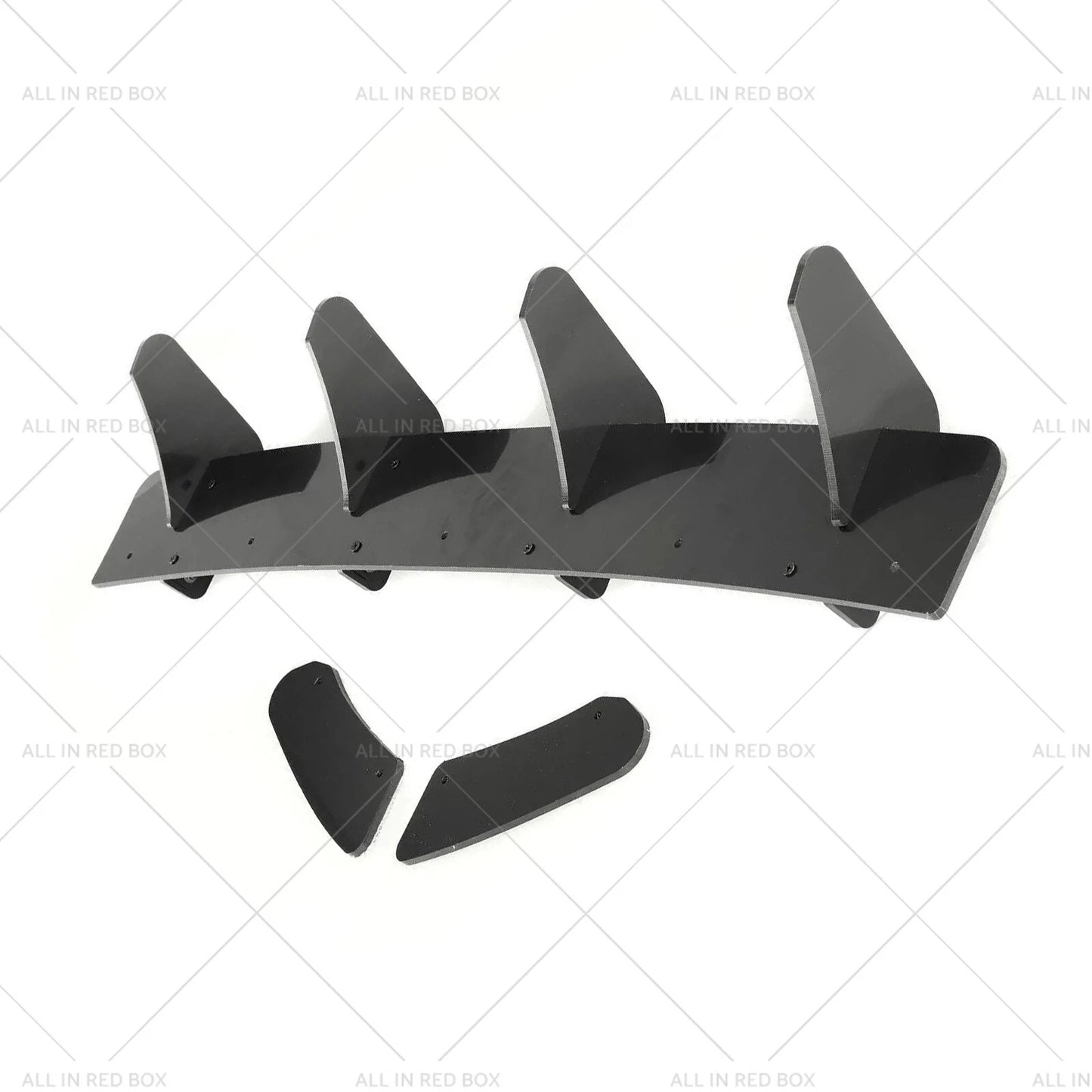4 Fins Rear Bumper Diffuser Lip Spoiler for VW Golf MK7 GTI (2013-2019)