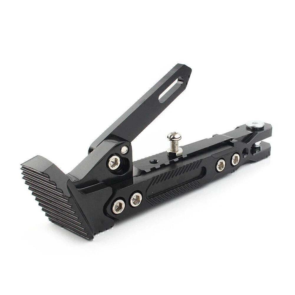 Stainless Steel Adjustable Kickstand for Motorcycles - Non-Slip Side Support
