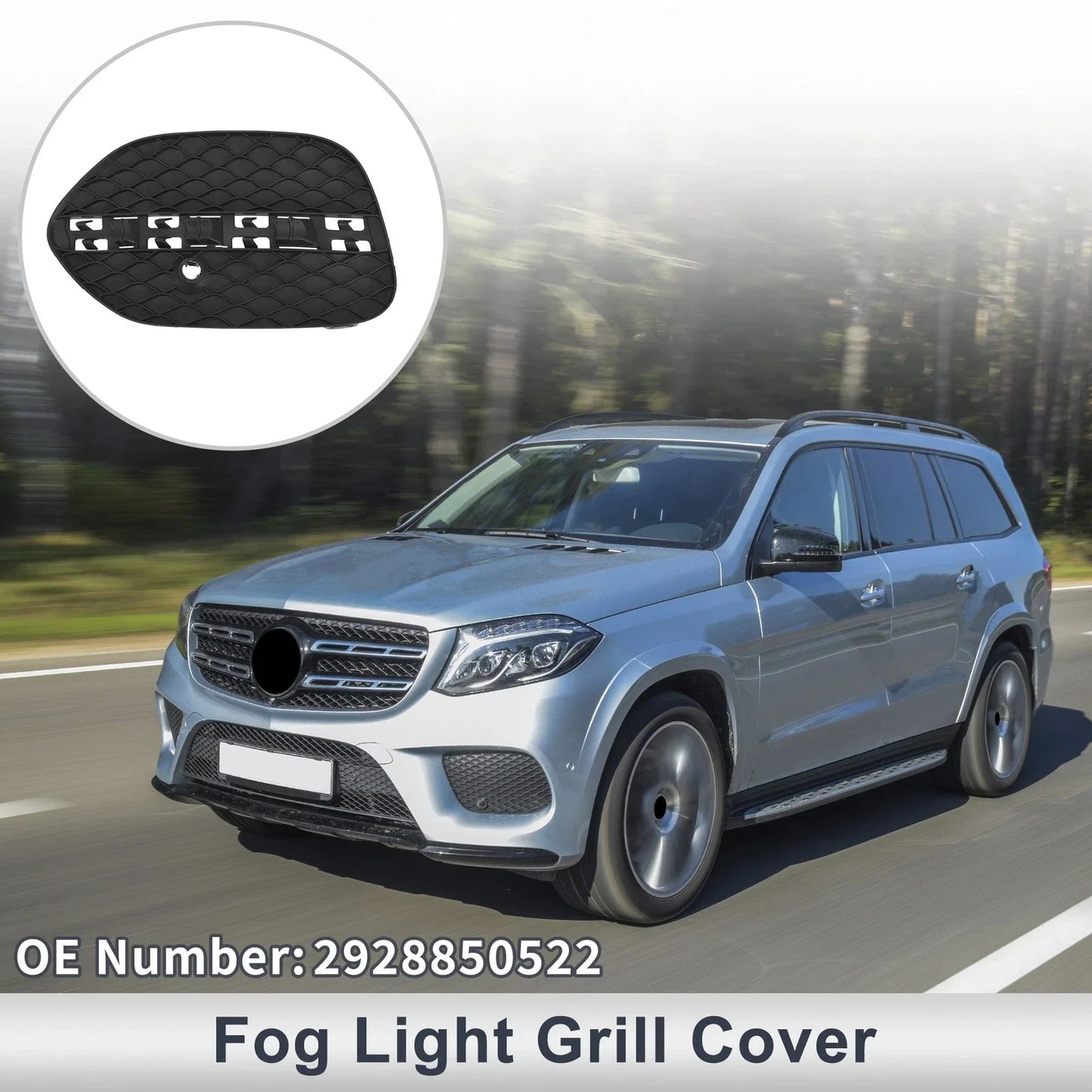 Front Left Fog Light Grill for Mercedes-Benz (2015-2020)
