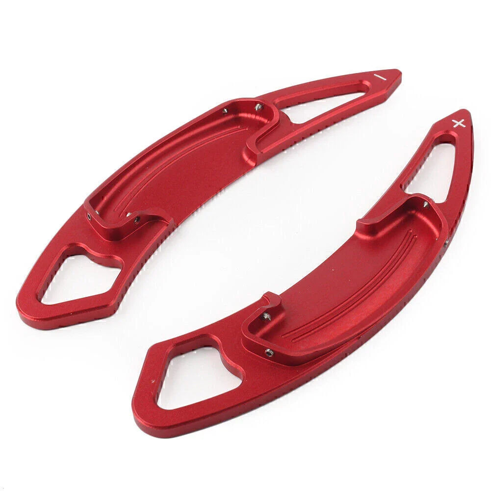 Aluminum Red DSG Paddle Shifters Extensions Trim For Honda Accord, Acura CDX