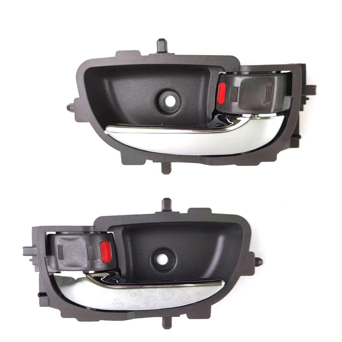 Interior Door Handle Gray+CH Pair L+R Fits Toyota Vios Yaris 4D SED 2007-12 D06