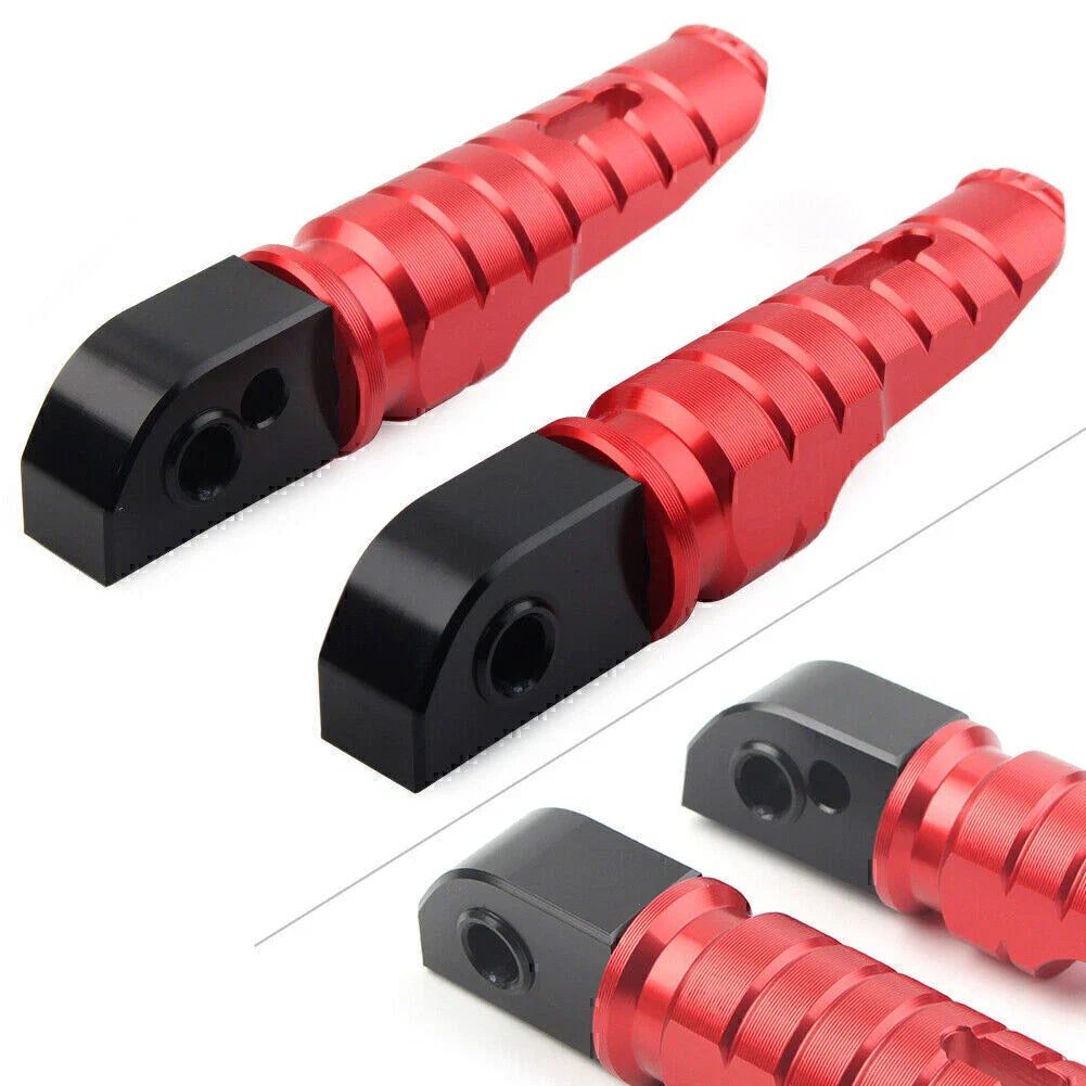 Red Aluminum Rear Footrests for Street Scrambler 900 T100 T120 (2016-2023)