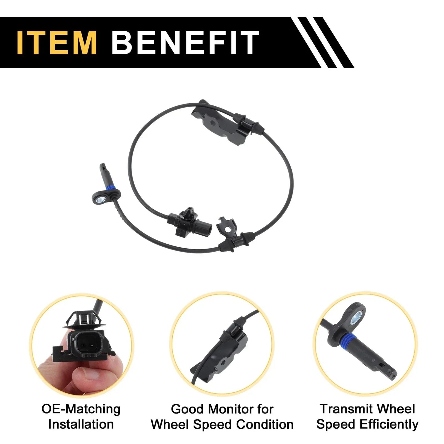 ABS Wheel Speed Sensor for Honda Pilot 2009-2015 Rear Left