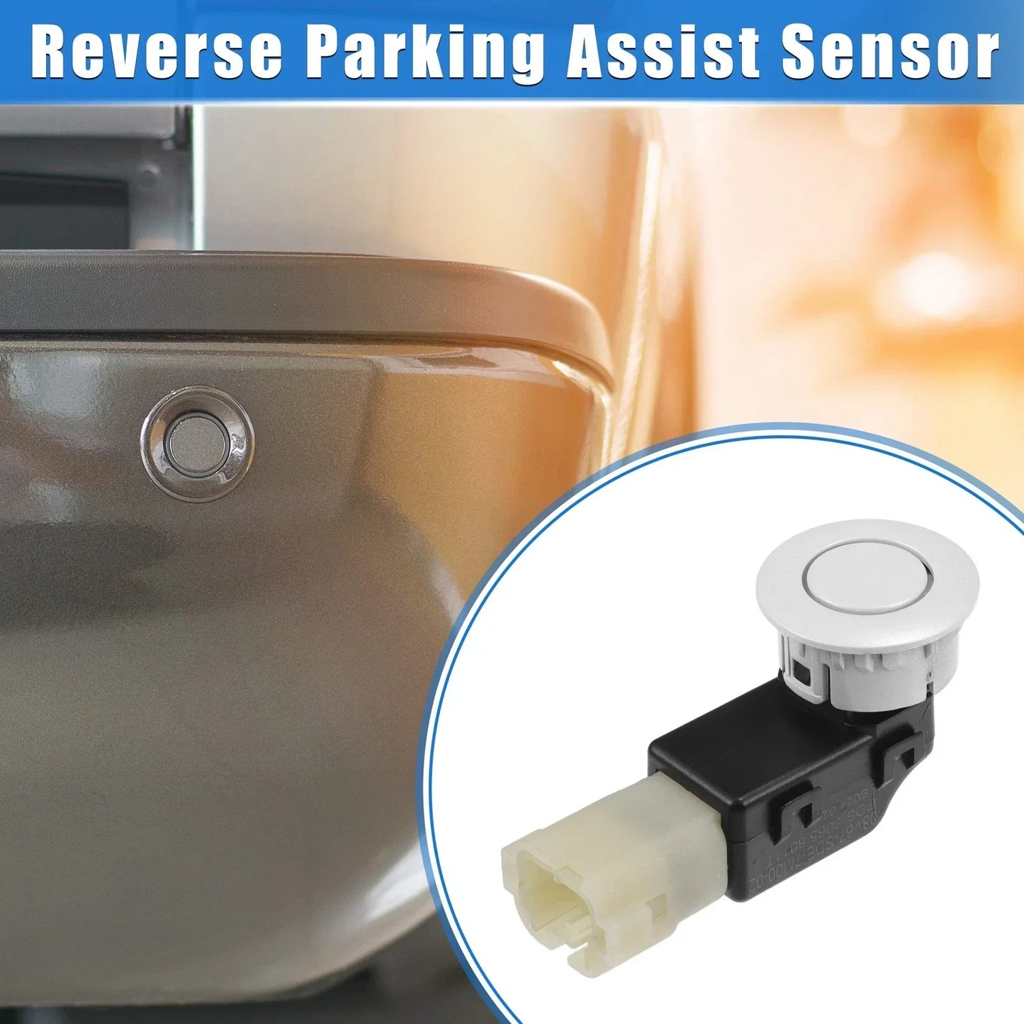 Reverse Parking Assist Sensor for Honda Accord (2008-2013) ABS Black