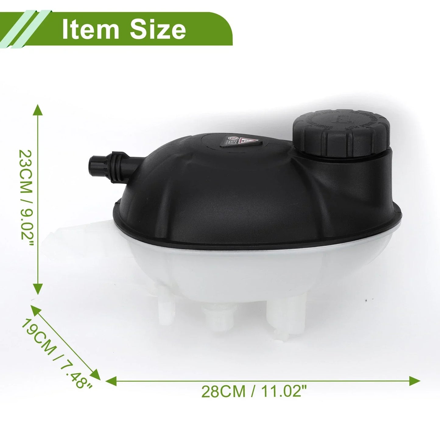 Coolant Expansion Overflow Tank w/ Cap for Mercedes-Benz C300 C43 (2015-2023)