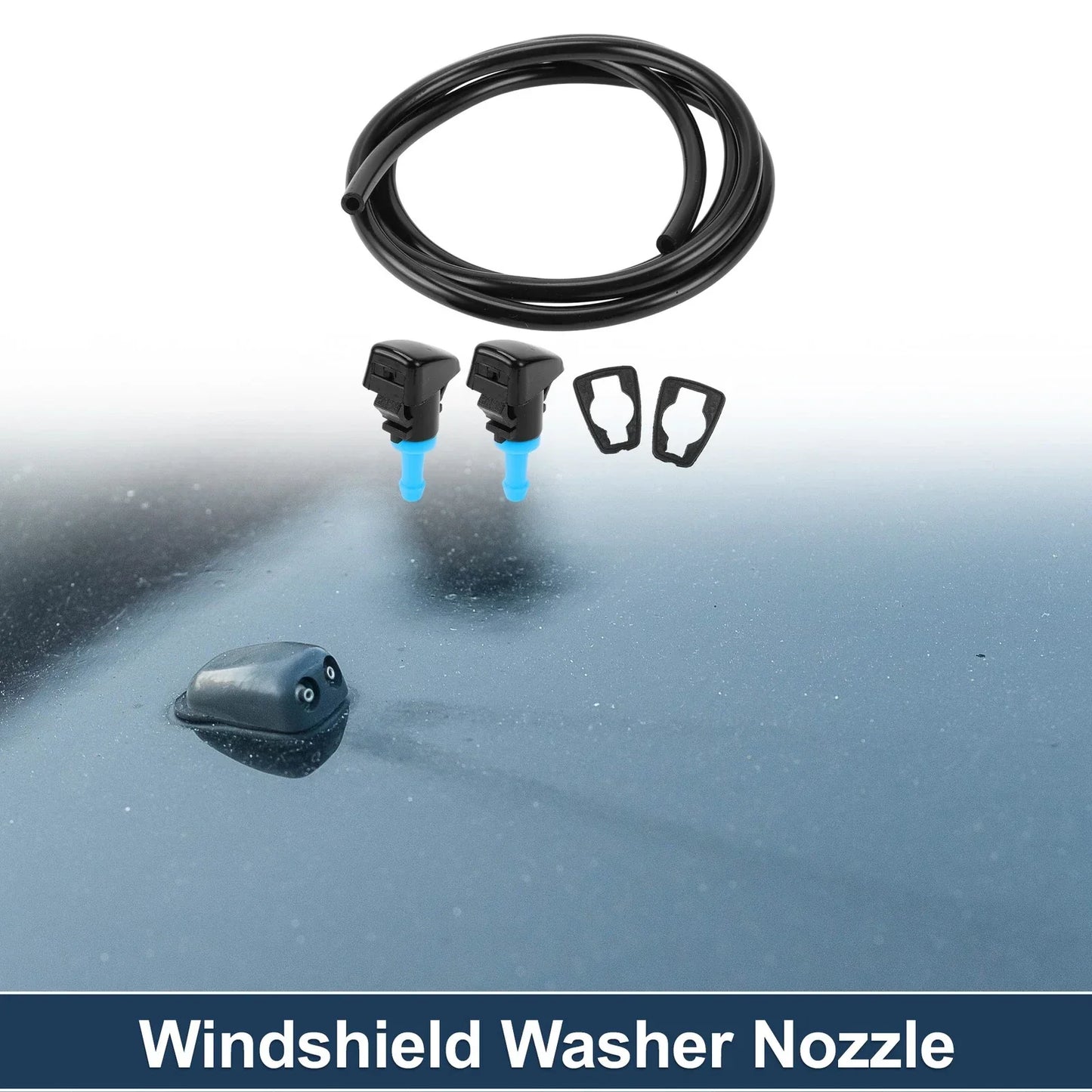 Washer Nozzle with Gasket & Fluid Hose for Dodge Grand (2004-2009)