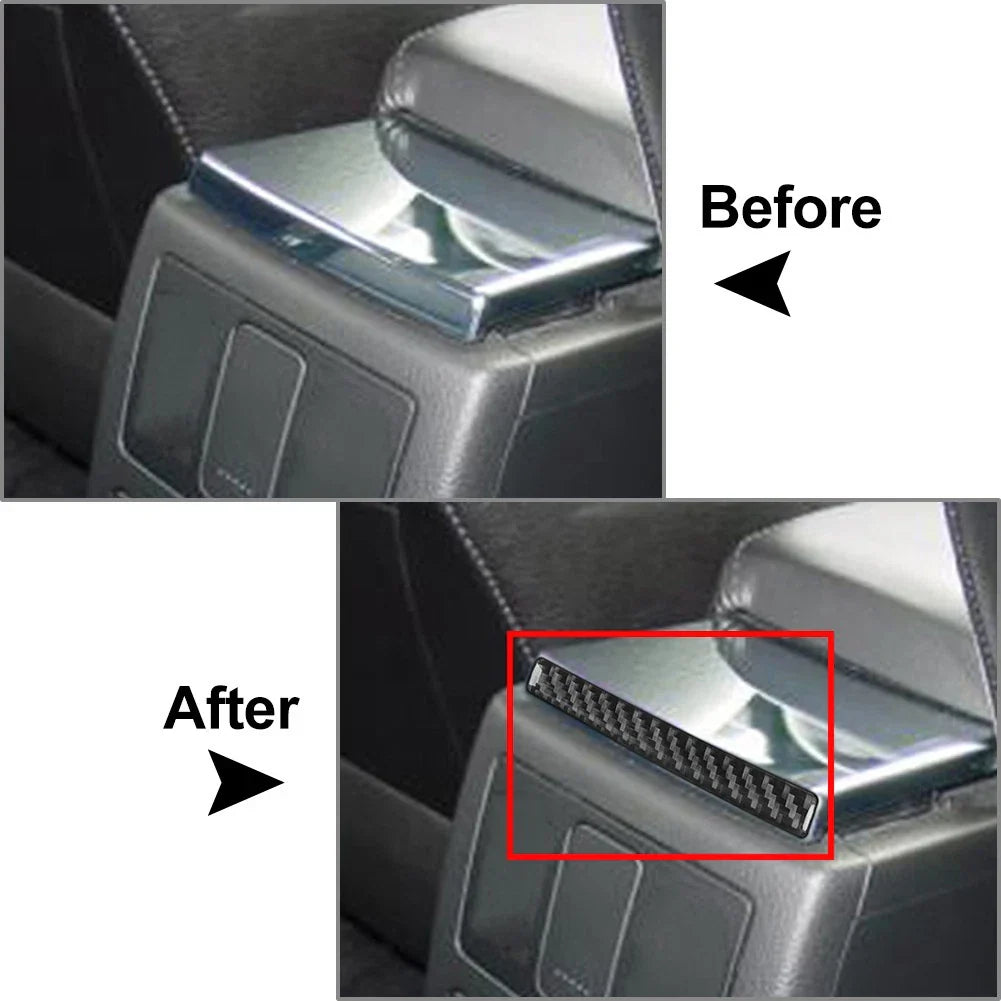 Black Rear Armrest Box Cover Trim for Volkswagen Passat B5 (2001-2005)