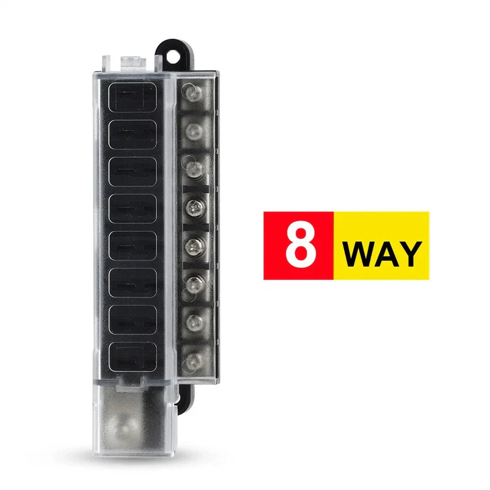 8-Way 12V-32V 100A Fuse Box for Car Truck Circuit Breaker (Universal)