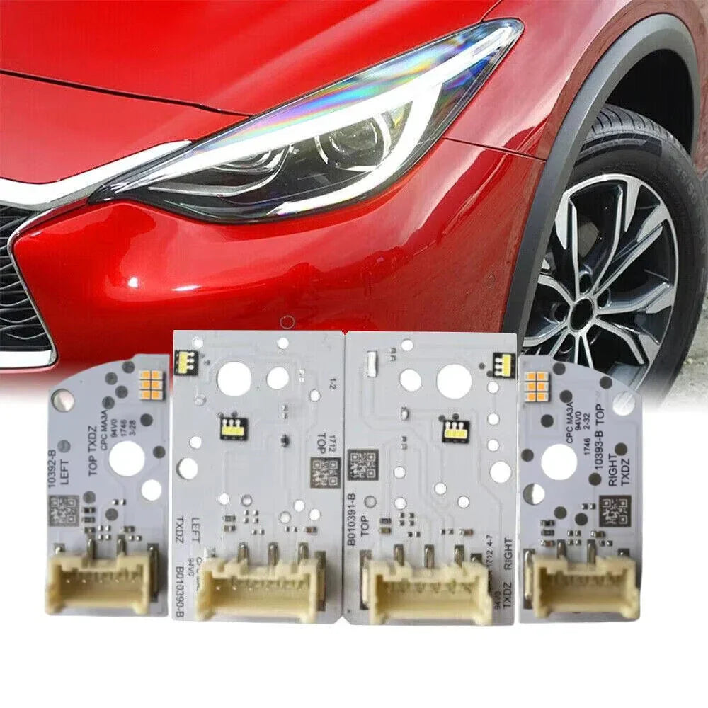 LED Headlight Turn Signal Boards Left Right for Infiniti QX30 Q30 (2017-2019)
