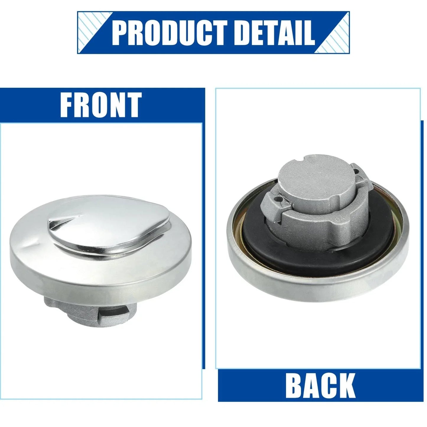 Motorcycle Lock Fuel Tank Filler Cover Set with 2 Keys for Honda Shadow