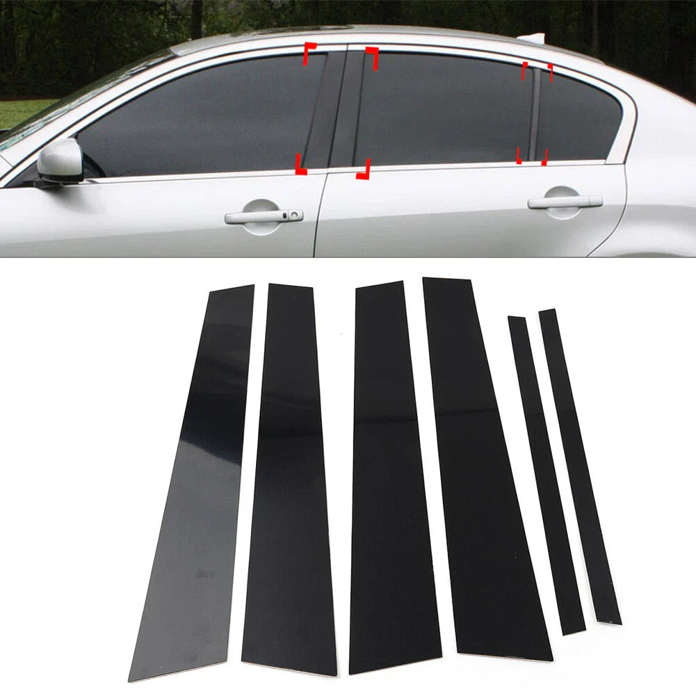 Pillar Post Door Window Trim Covers for Infiniti G35 G37 Sedan (2002-2013)