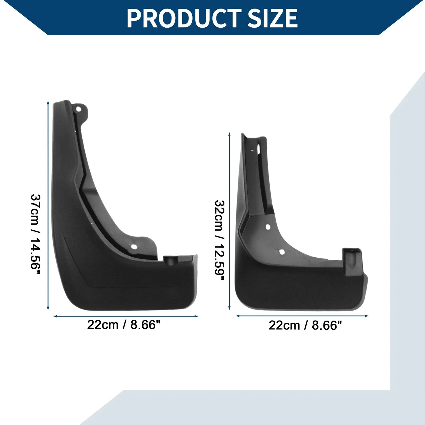 Mud Flaps Splash Guards for Mercedes-Benz GLC (2016-2023)