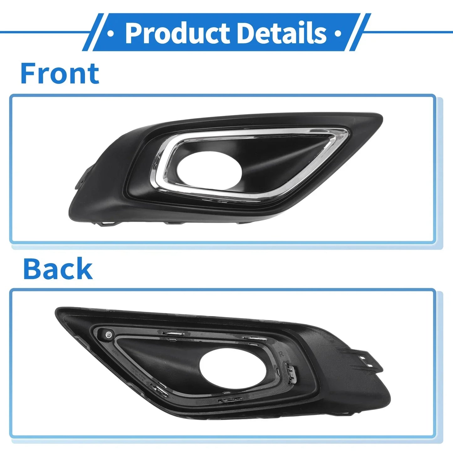 Front Right Fog Light Grill for Honda Jade (2013-2016)