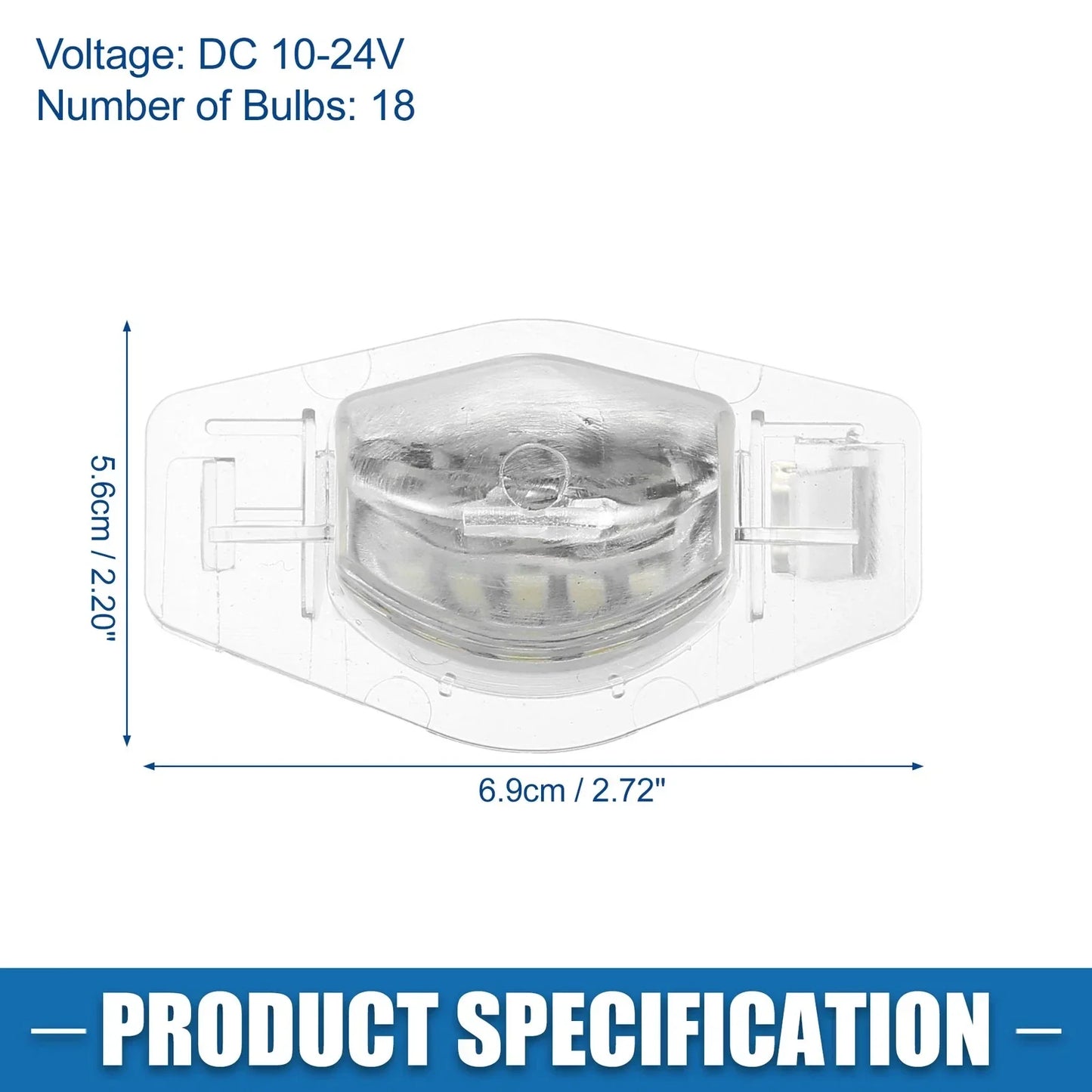 2 x LED License Plate Lights for Honda CR-V (2007-2012)