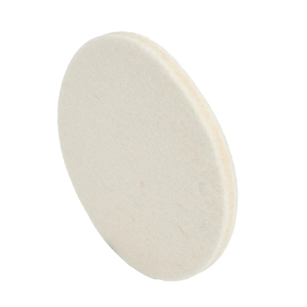 2 x Soft Wool Felt Cleaning Pad for Car Detailing Furniture and More