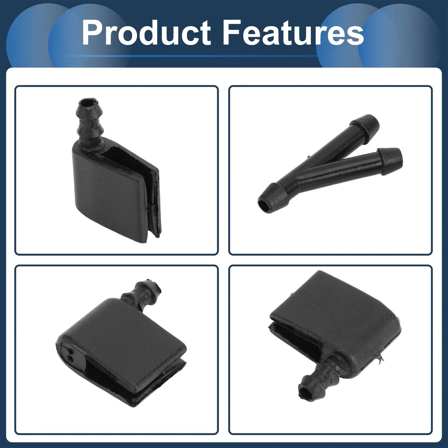 Windshield Washer Nozzle & Hose Connector for Mercedes-Benz (2000-2005)