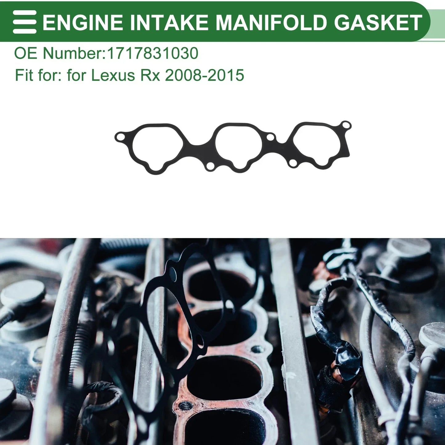 Engine Intake Manifold Gasket for Lexus RX (2008-2015) - 1 x Gasket